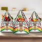 Burkina Faso Grocery Bag Red Green Black Geometric - African Pride