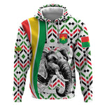 Burkina Faso Hoodie Red Green Black Geometric - African Pride