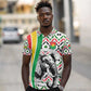 Burkina Faso Polo Shirt Red Green Black Geometric - African Pride