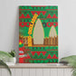 Burkina Faso Canvas Wall Art Tribal Design and Bobo Dioulasso Landmark - African Pride