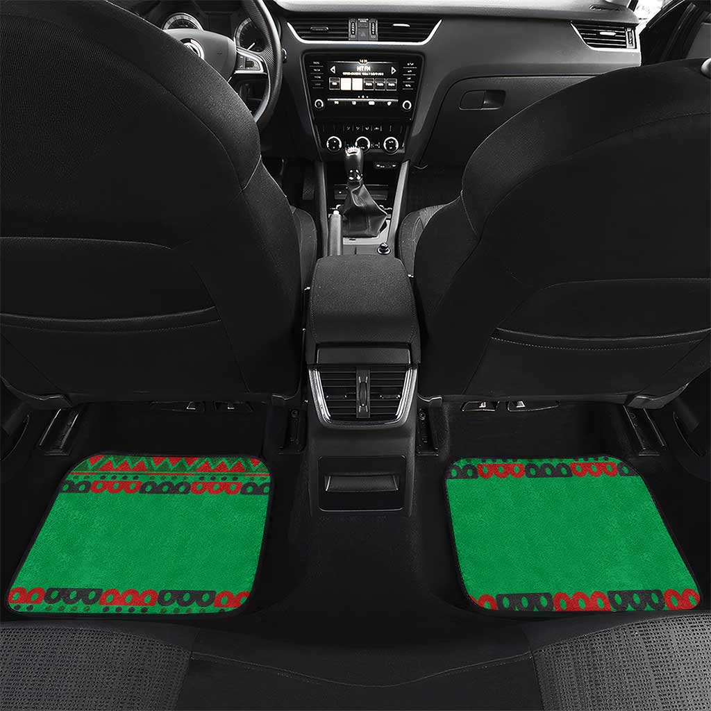 Burkina Faso Car Mats Tribal Design and Bobo Dioulasso Landmark - African Pride
