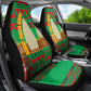 Burkina Faso Car Seat Cover Tribal Design and Bobo Dioulasso Landmark - African Pride