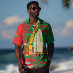 Burkina Faso Hawaiian Shirt Tribal Design and Bobo Dioulasso Landmark - African Pride