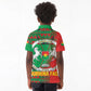 Burkina Faso Kid Polo Shirt Tribal Design and Bobo Dioulasso Landmark - African Pride