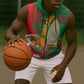 Burkina Faso Sleeveless Zip Hoodie Tribal Design and Bobo Dioulasso Landmark - African Pride