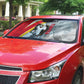 Personalized Tunisia Soccer Carthage Eagles Mascot Auto Sun Shade Red And White Abstract Geometric Football Concept