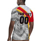 Personalized Tunisia Soccer Carthage Eagles Mascot Rugby Jersey Red And White Abstract Geometric Football Concept
