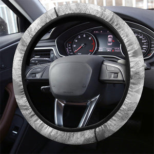 Tunisia Soccer Carthage Eagles Mascot Steering Wheel Cover Red And White Abstract Geometric Football Concept