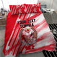 Personalized Tunisia Football Bedding Set Tunisian Flag Carthage Eagles Mascot Grunge Style