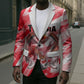 Personalized Tunisia Football Blazer Tunisian Flag Carthage Eagles Mascot Grunge Style