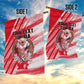 Personalized Tunisia Football Garden Flag Tunisian Flag Carthage Eagles Mascot Grunge Style