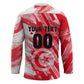 Personalized Tunisia Football Hockey Jersey Tunisian Flag Carthage Eagles Mascot Grunge Style