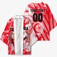 Personalized Tunisia Football Kimono Tunisian Flag Carthage Eagles Mascot Grunge Style