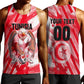 Personalized Tunisia Football Men Tank Top Tunisian Flag Carthage Eagles Mascot Grunge Style