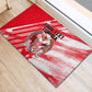 Personalized Tunisia Football Rubber Doormat Tunisian Flag Carthage Eagles Mascot Grunge Style