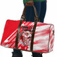 Personalized Tunisia Football Travel Bag Tunisian Flag Carthage Eagles Mascot Grunge Style