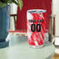 Personalized Tunisia Football Tumbler Cup Tunisian Flag Carthage Eagles Mascot Grunge Style