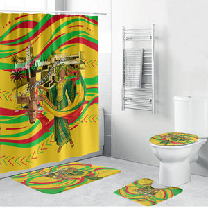 Mali Independence Day Bathroom Set Traditional West African Cultural Pride Flag Colors