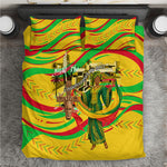 Mali Independence Day Bedding Set Traditional West African Cultural Pride Flag Colors