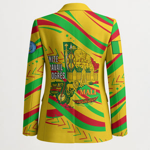 Mali Independence Day Blazer Traditional West African Cultural Pride Flag Colors