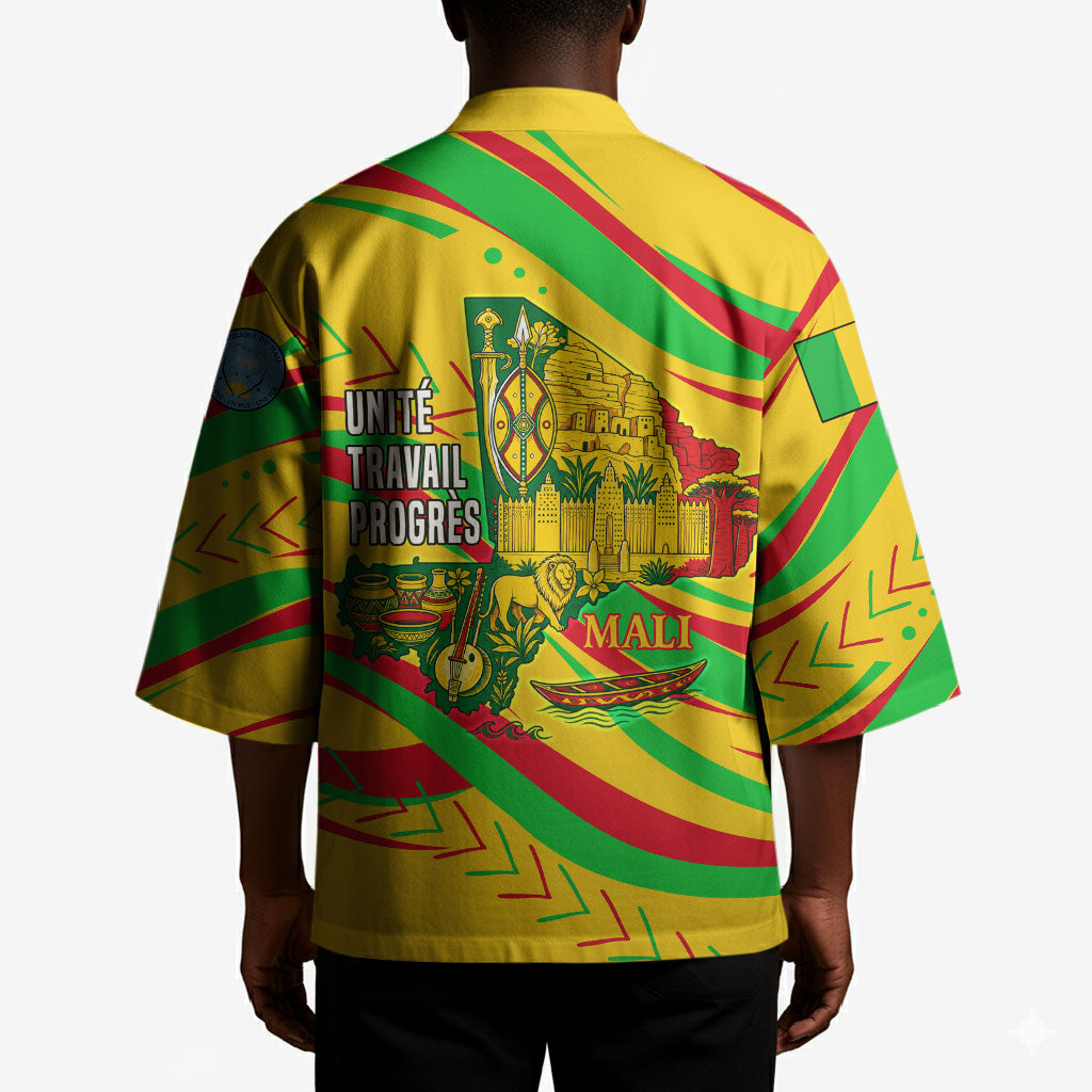 Mali Independence Day Kimono Traditional West African Cultural Pride Flag Colors