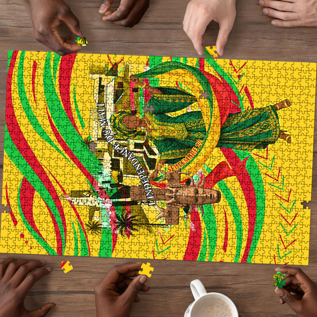 Mali Independence Day Puzzle Traditional West African Cultural Pride Flag Colors