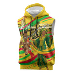 Mali Independence Day Sleeveless Hoodie Traditional West African Cultural Pride Flag Colors