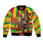 Mali Independence Day Bomber Jacket West African Kora Musician Cultural