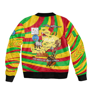 Mali Independence Day Bomber Jacket West African Kora Musician Cultural