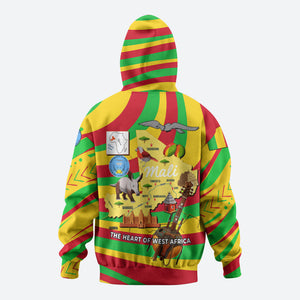 Mali Independence Day Zip Hoodie West African Kora Musician Cultural