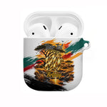 Personalized 80th Birthday African Safari AirPods Case Sunset Savanna Landscape Heritage Wildlife Art