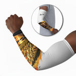 Personalized 80th Birthday African Safari Arm Sleeves Sunset Savanna Landscape Heritage Wildlife Art