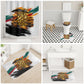 Personalized 80th Birthday African Safari Bathroom Set Sunset Savanna Landscape Heritage Wildlife Art