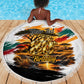 Personalized 80th Birthday African Safari Beach Blanket Sunset Savanna Landscape Heritage Wildlife Art