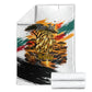 Personalized 80th Birthday African Safari Blanket Sunset Savanna Landscape Heritage Wildlife Art