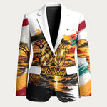 Personalized 80th Birthday African Safari Blazer Sunset Savanna Landscape Heritage Wildlife Art