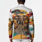 Personalized 80th Birthday African Safari Blazer Sunset Savanna Landscape Heritage Wildlife Art