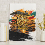 Personalized 80th Birthday African Safari Canvas Wall Art Sunset Savanna Landscape Heritage Wildlife Art