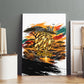 Personalized 80th Birthday African Safari Canvas Wall Art Sunset Savanna Landscape Heritage Wildlife Art