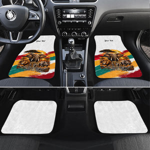 Personalized 80th Birthday African Safari Car Mats Sunset Savanna Landscape Heritage Wildlife Art