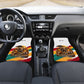 Personalized 80th Birthday African Safari Car Mats Sunset Savanna Landscape Heritage Wildlife Art