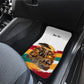 Personalized 80th Birthday African Safari Car Mats Sunset Savanna Landscape Heritage Wildlife Art