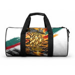 Personalized 80th Birthday African Safari Duffle Bag Sunset Savanna Landscape Heritage Wildlife Art
