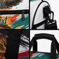 Personalized 80th Birthday African Safari Duffle Bag Sunset Savanna Landscape Heritage Wildlife Art