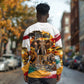 Personalized 80th Birthday African Safari Long Sleeve Shirt Sunset Savanna Landscape Heritage Wildlife Art
