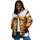 Personalized 80th Birthday African Safari Padded Jacket Sunset Savanna Landscape Heritage Wildlife Art