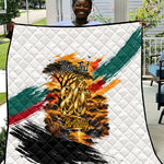 Personalized 80th Birthday African Safari Quilt Sunset Savanna Landscape Heritage Wildlife Art