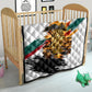 Personalized 80th Birthday African Safari Quilt Sunset Savanna Landscape Heritage Wildlife Art