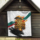 Personalized 80th Birthday African Safari Quilt Sunset Savanna Landscape Heritage Wildlife Art