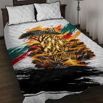 Personalized 80th Birthday African Safari Quilt Bed Set Sunset Savanna Landscape Heritage Wildlife Art